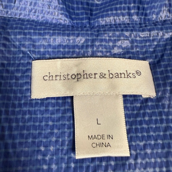 Christopher & Banks Shimmering Blue Blazer HP - Picture 13 of 16